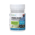 Pure NMN 500mg dietary supplement capsules in a branded Nutriop Longevity bottle
