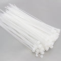 Pack of white nylon cable zip ties for secure and neat home wire management