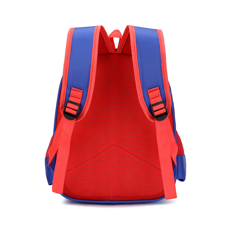 Dark blue Spider-Man kids backpack with soft handles made of waterproof nylon for school — view 4