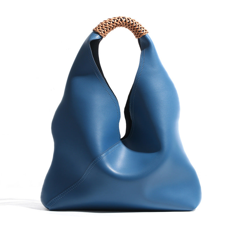 Minimalist commuter shoulder tote bag with sturdy handles for everyday travel and office use — view 3
