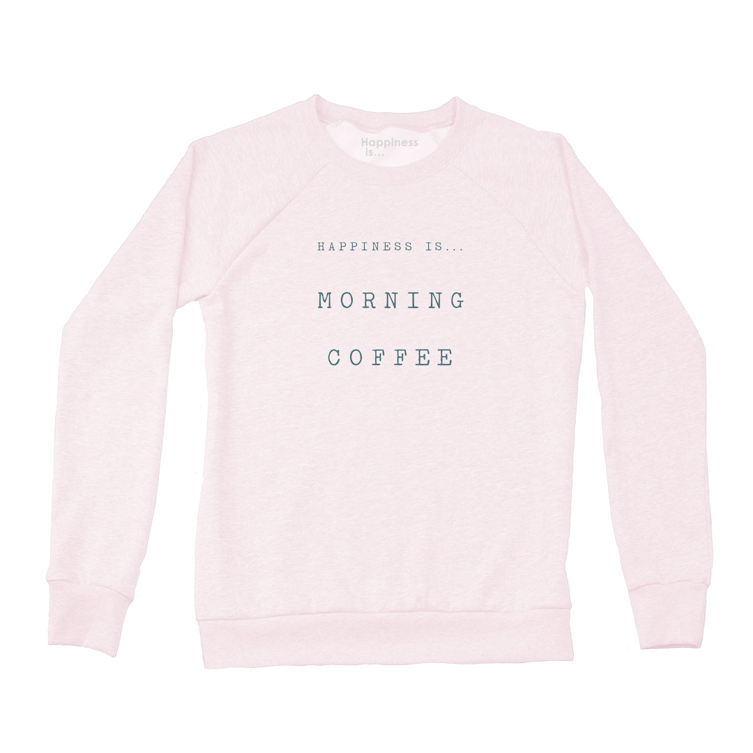 Women's Coffee Crew Sweatshirt, Ballet Pink-0