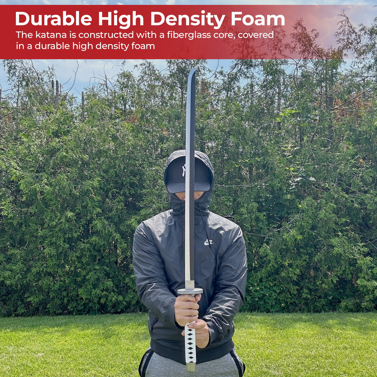 One Piece Zoro Wado Ichimonji Katana Foam Sword With Scabbard-3