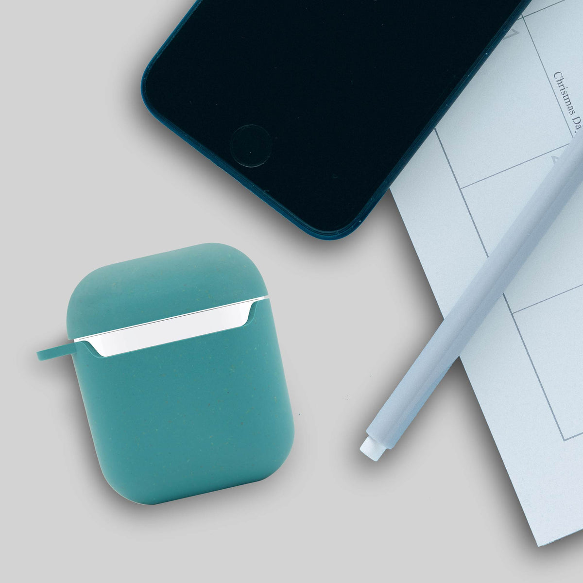 Biodegradable AirPods Case - Ocean Blue-4