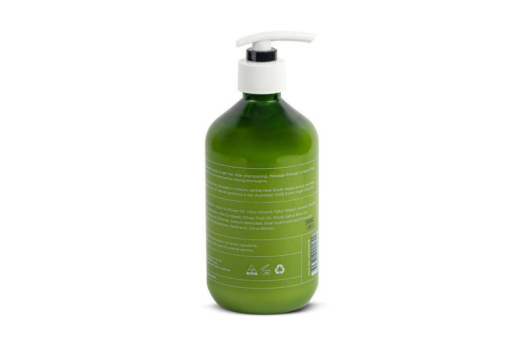 Citrus bloom castile hair conditioner 500ml bottle with pure essential oils and natural olive oil — view 4