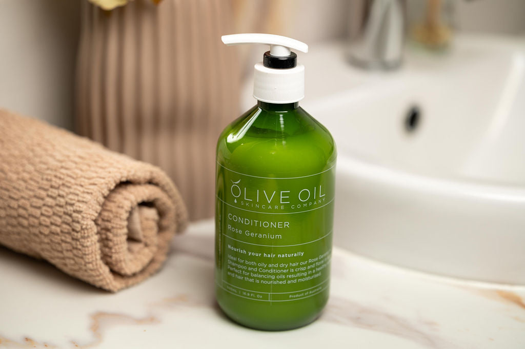 Citrus bloom castile hair conditioner 500ml bottle with pure essential oils and natural olive oil — view 2