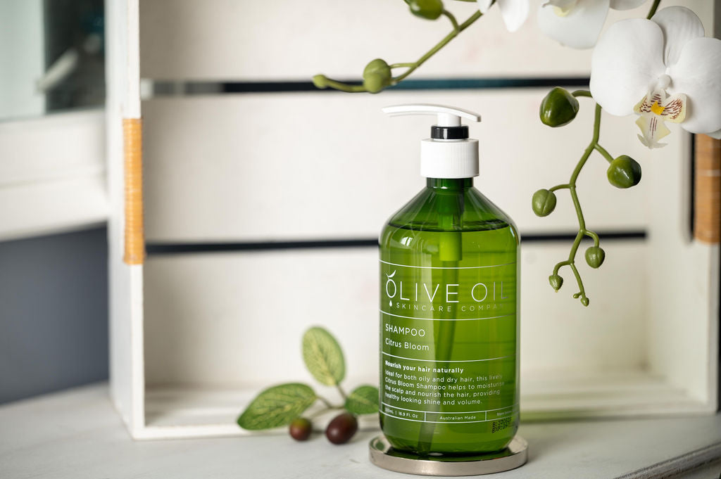 Citrus bloom castile hair conditioner 500ml bottle with pure essential oils and natural olive oil — view 5