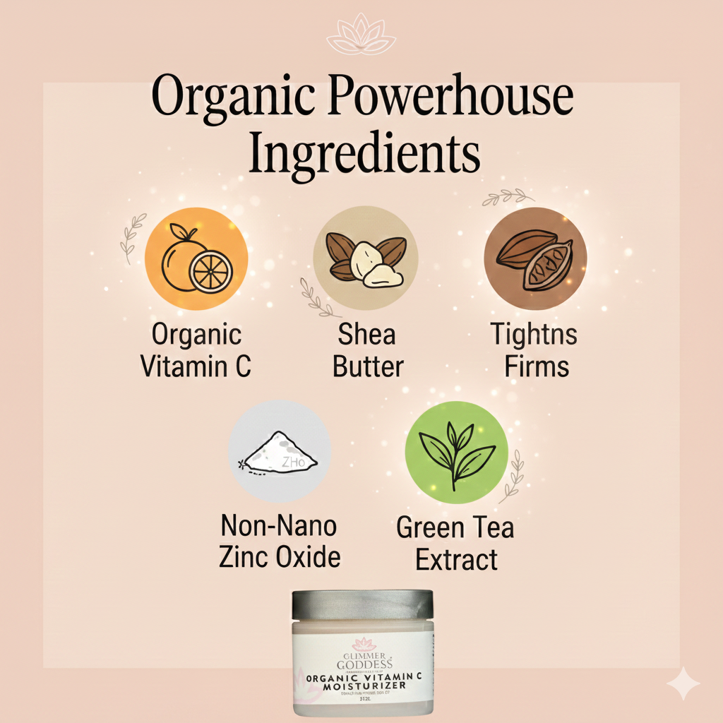 Jar of organic vitamin C daily moisturizer SPF 30 with sea buckthorn and pomegranate oils — view 5