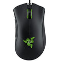 Wired gaming mouse by NNEOBA featuring green lighting, ergonomic right-handed design, and tactile scroll wheel.