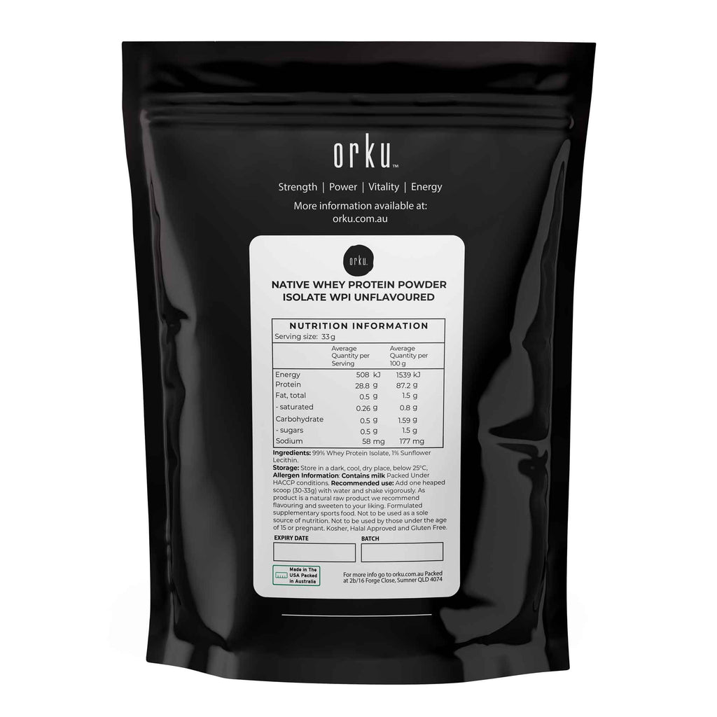 Unflavoured whey protein isolate powder in a resealable bag for daily fitness and optimal nutrition. — view 5