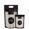 Unflavoured whey protein isolate powder in a resealable bag for daily fitness and optimal nutrition.