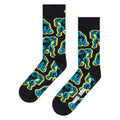 Mens Marvel Black Panther crew socks made of organic cotton featuring black superhero design elements