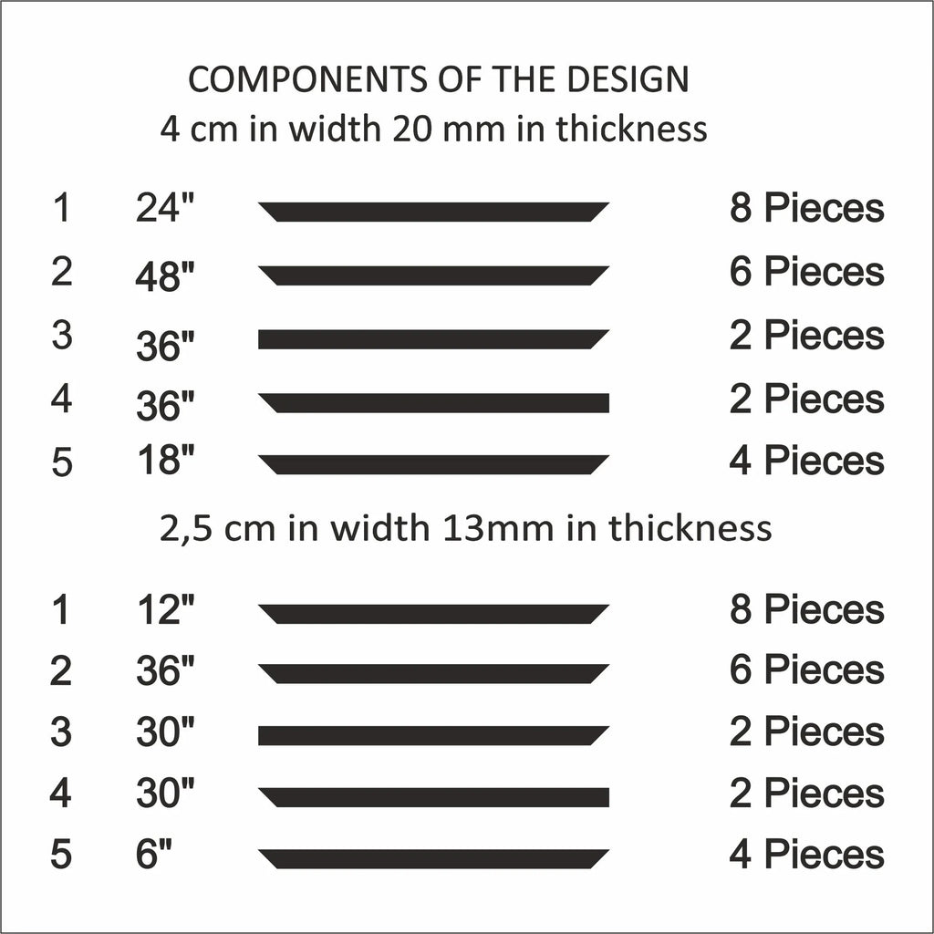 Wall Moulding Kit - 3 Upper & 2 Bottom Frames | Easy Installation-4