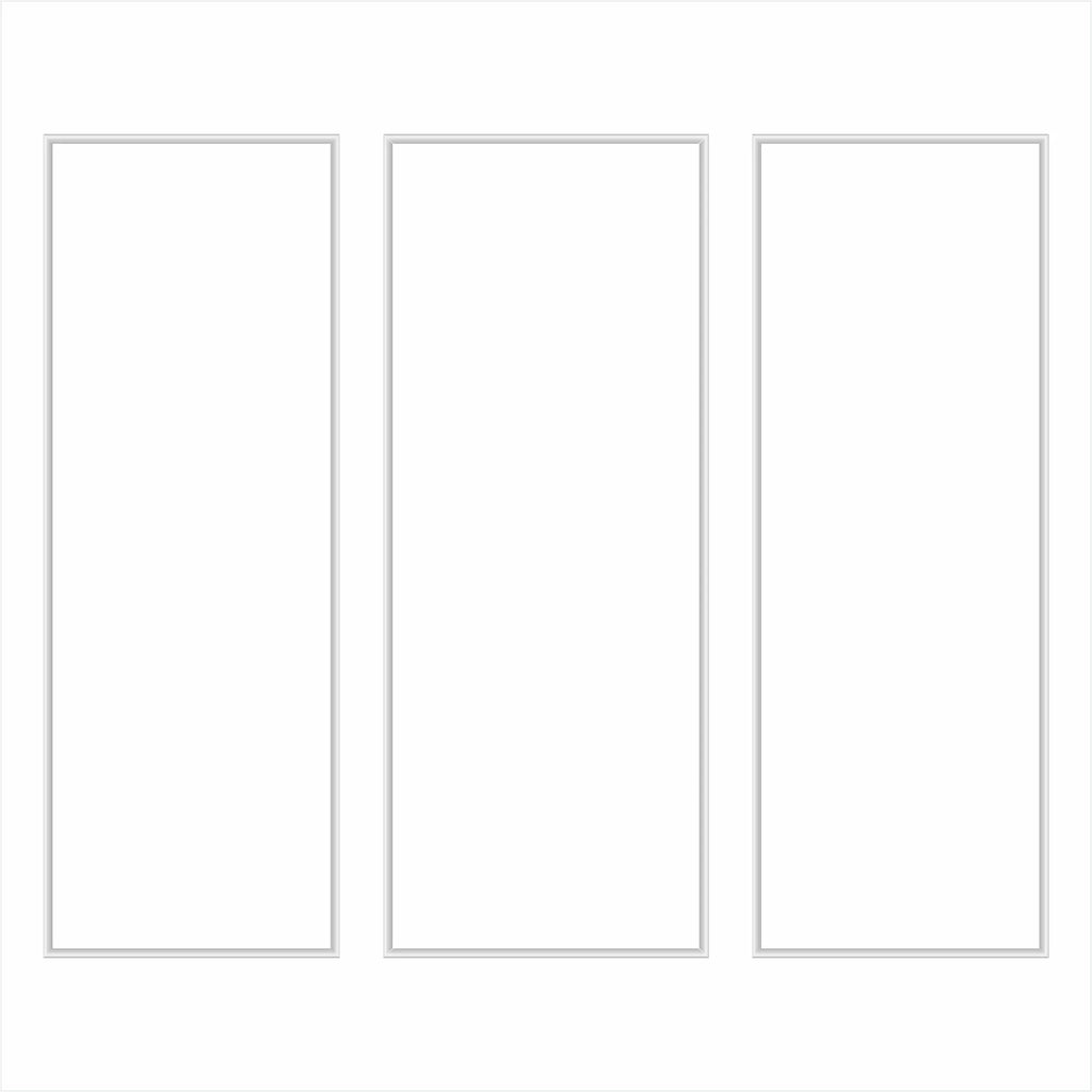 Ready to Assemble Wall Molding Package - 3 Vertical Frames | Easy Installation-4