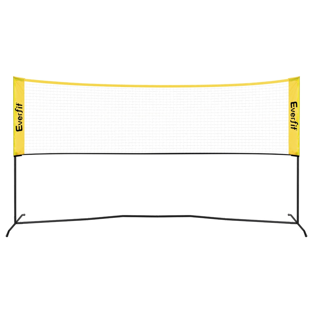Everfit 10ft portable multi-sport net system with pickleball paddles and carrying bag — view 3
