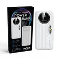 Pursonic 10,000mAh fast charging portable power bank with four built-in cables and LED digital battery display