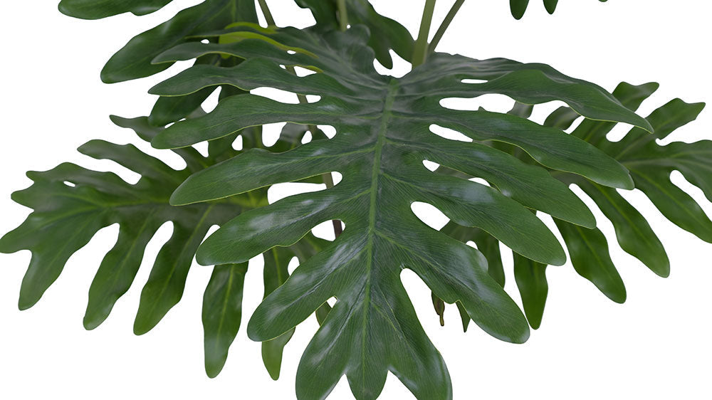 3' Faux Tropical House Plant, Potted Philodendron-2
