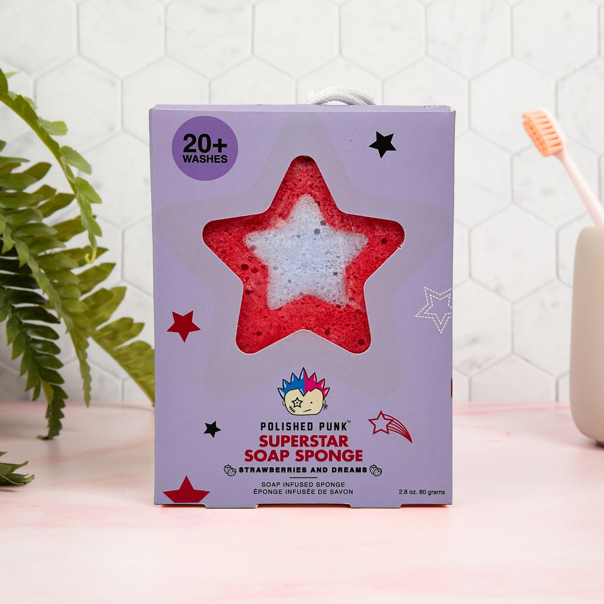 Superstar Soap Infused Sponge in Strawberries and Dreams-0