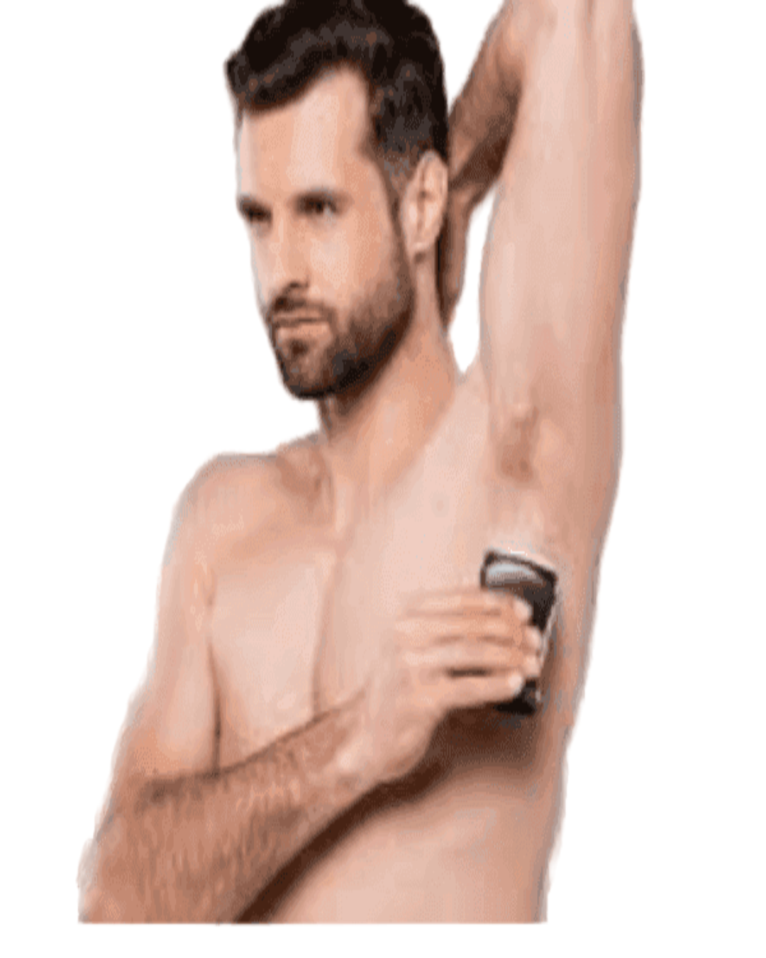 Organic sandalwood deodorant for men in an oval barrel applicator on a clean background — view 2
