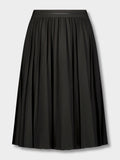 PLEATED SKIRT 27"- BLACK-0