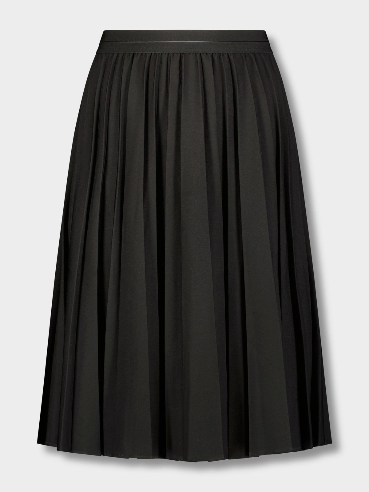PLEATED SKIRT 27"- BLACK-0