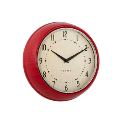 Retro wall clock with a smooth glass face and durable metal casing for vintage home decor — view 5
