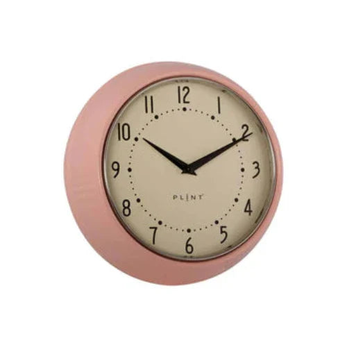 Retro wall clock with a smooth glass face and durable metal casing for vintage home decor — view 4