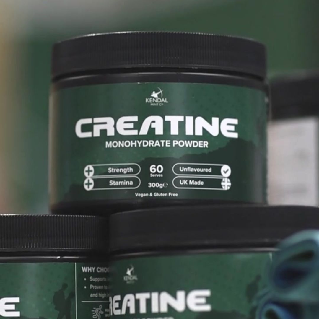 300g pouch of unflavoured creatine monohydrate powder for fitness recovery and strength training — view 3