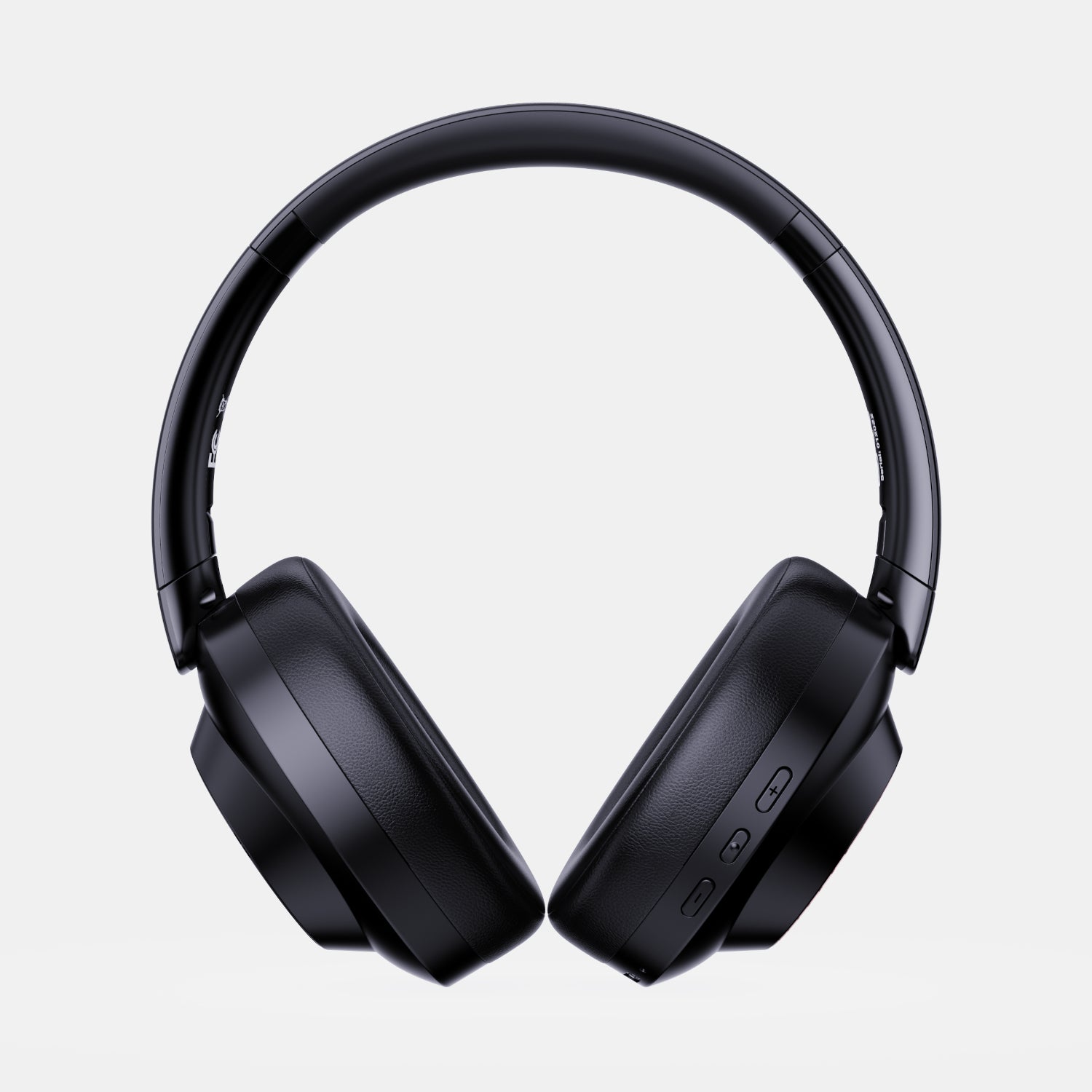 Matte onyx black active noise cancelling over ear wireless headphones with foldable design. — view 3