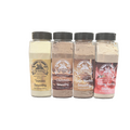 Hi-West protein smoothy bundle assortment with chocolate, vanilla, and berry dry drink mix powders