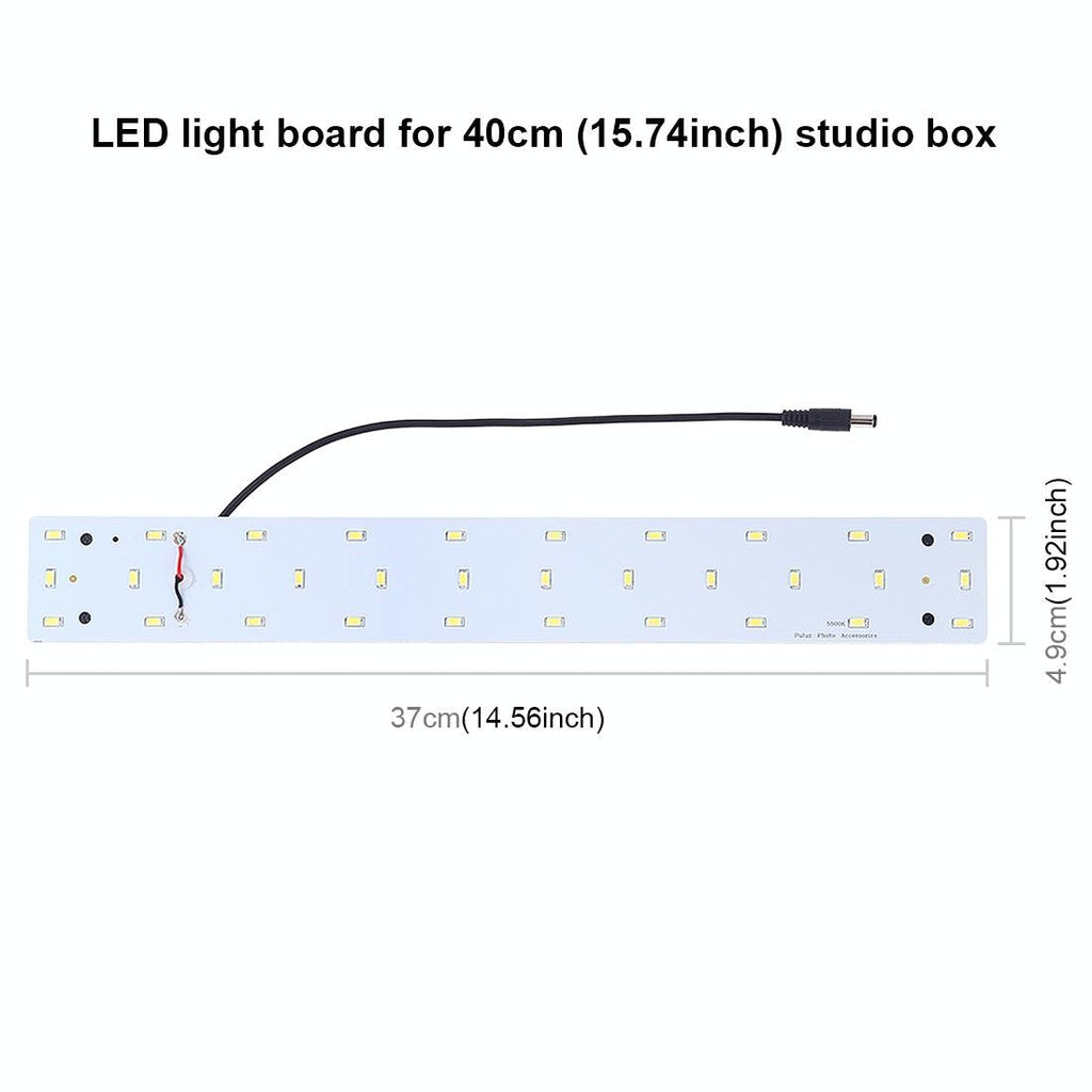 NNEIDS 40Cm Studio Tent Light Panel - 15W 1200Lm 32 Smd 5730 5500K Aluminum Base
