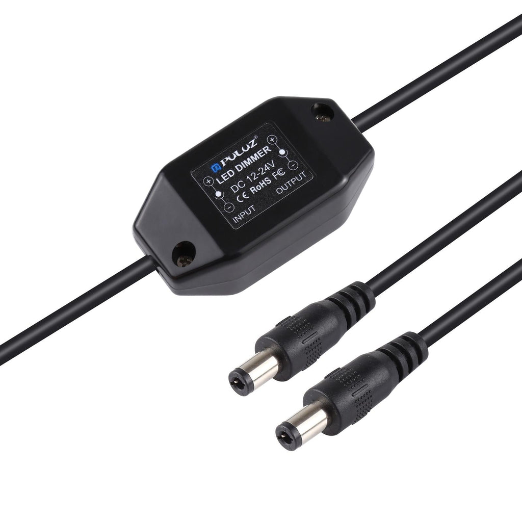 NNEIDS LED strip light dimmer controller with rotary knob and 5.5mm DC interface connections. — view 3