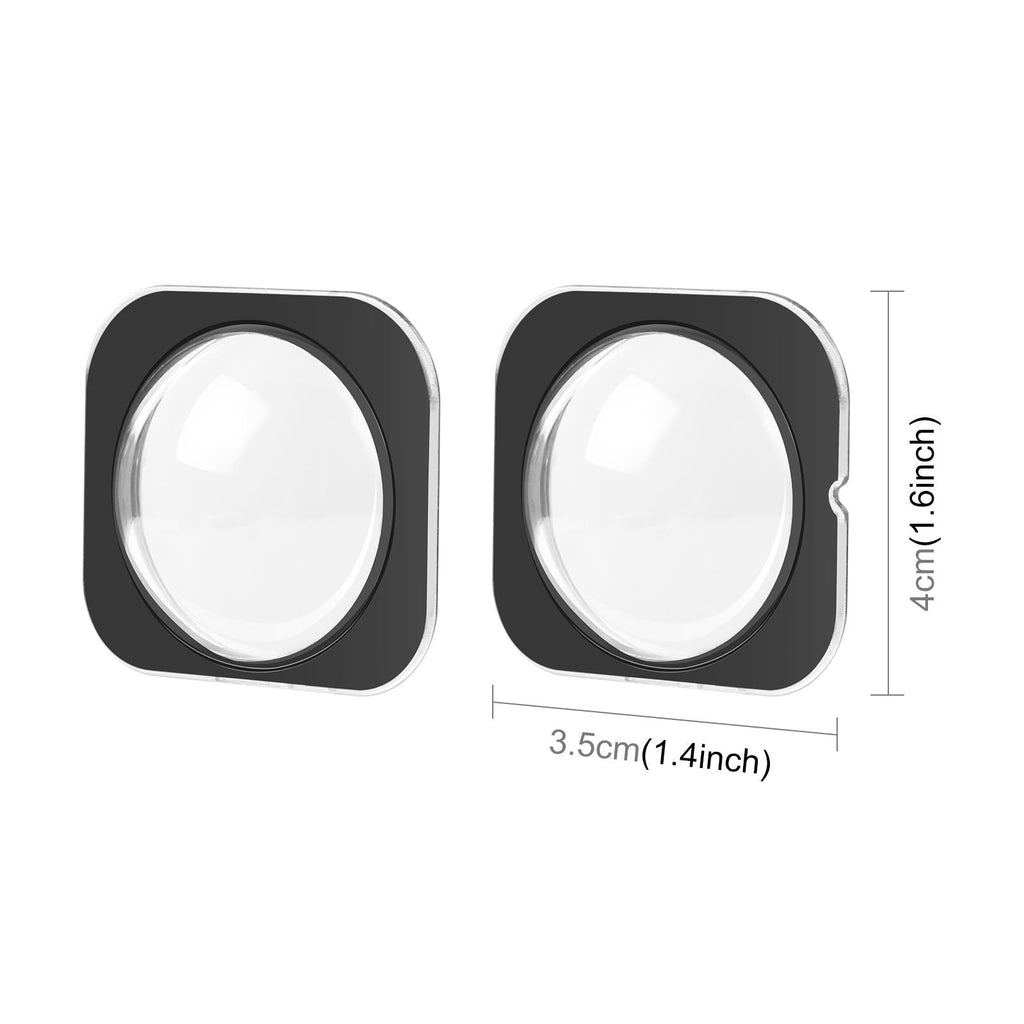 NNEIDS optical tempered glass lens guard for action camera with anti-scratch waterproof clear protective waterproof coating