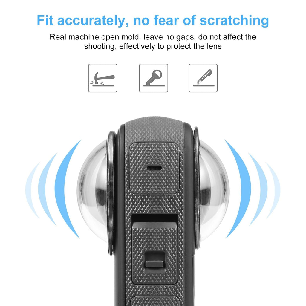 NNEIDS optical tempered glass lens guard for action camera with anti-scratch waterproof clear protective waterproof coating — view 2