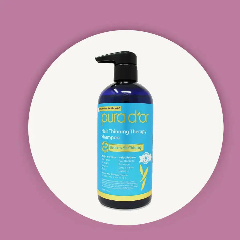 PURA D'OR Biotin Shampoo 473ml bottle for thicker hair and healthy scalp care — view 2