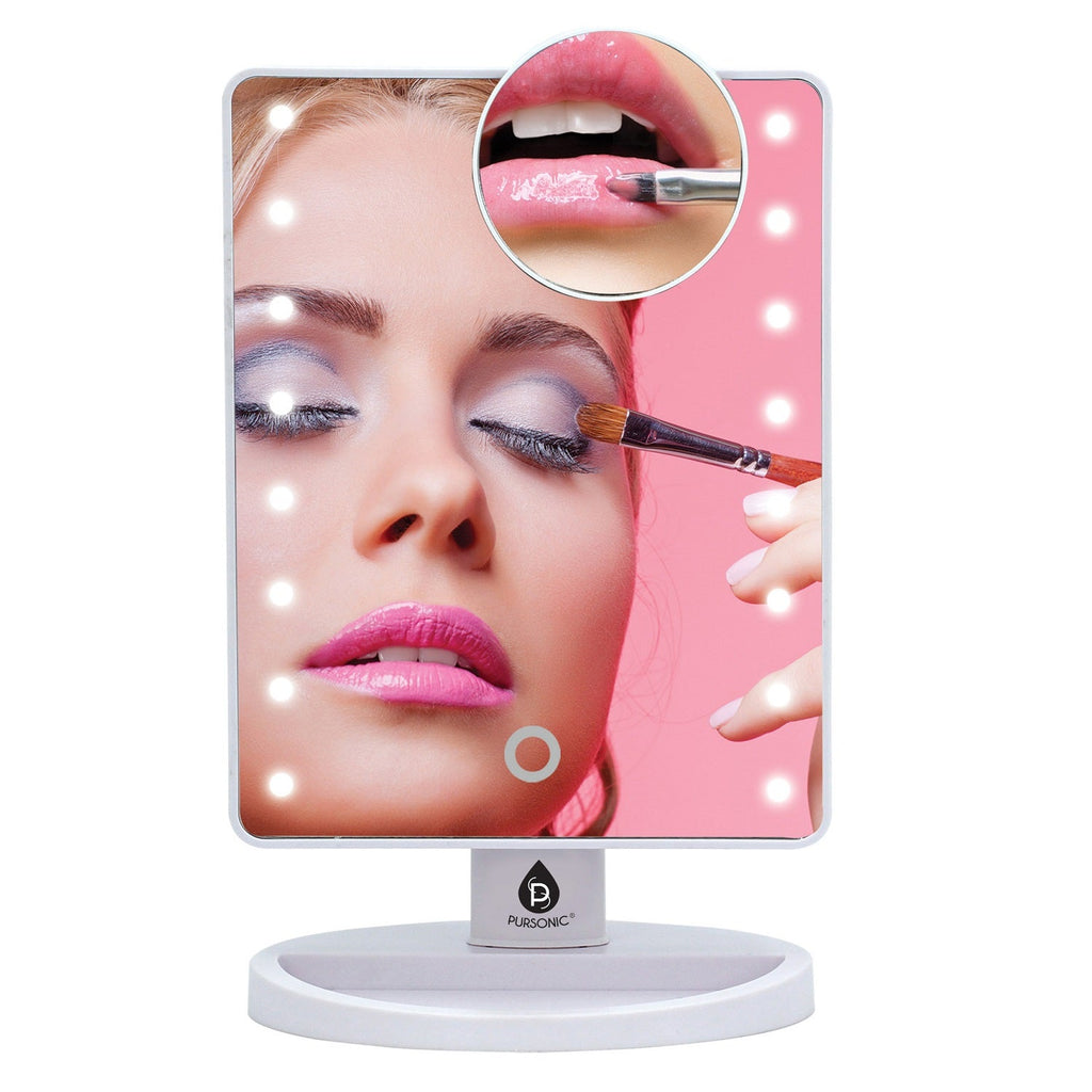 Pursonic dimmable LED vanity mirror and triple barrel ceramic hair curler styling set. — view 4