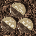 Three round tins of Pit Stop unscented natural deodorant paste for daily aluminium-free body care