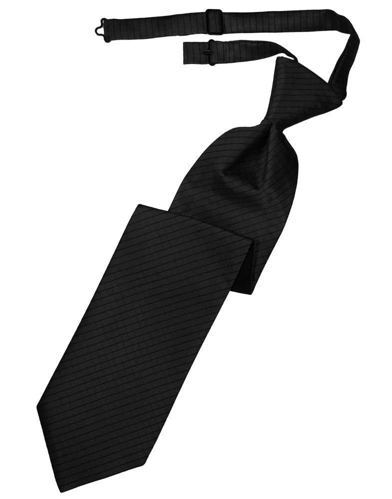 Palermo kids pre-tied necktie with a diagonal diamond grid pattern and adjustable sizing band