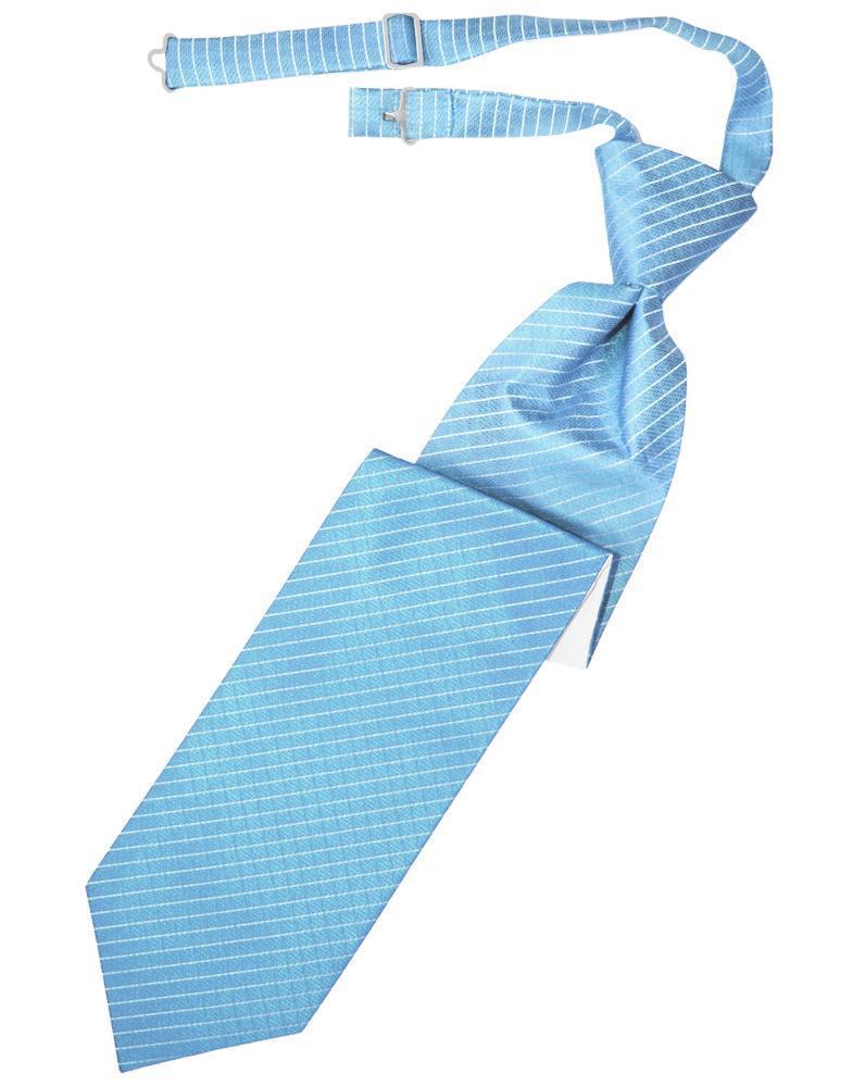 Palermo kids pre-tied necktie with a diagonal diamond grid pattern and adjustable sizing band — view 2