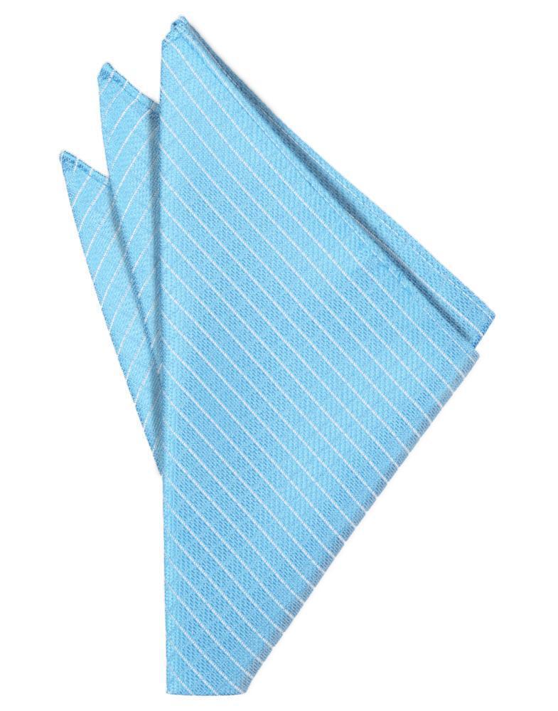 Poly woven Palermo pocket square featuring a classic micro neat diagonal diamond grid pattern — view 2