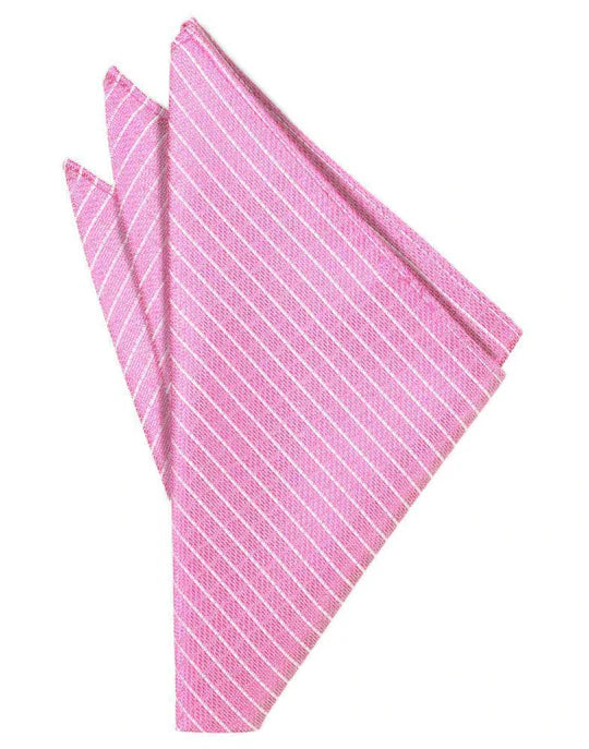 Poly woven Palermo pocket square featuring a classic micro neat diagonal diamond grid pattern — view 3
