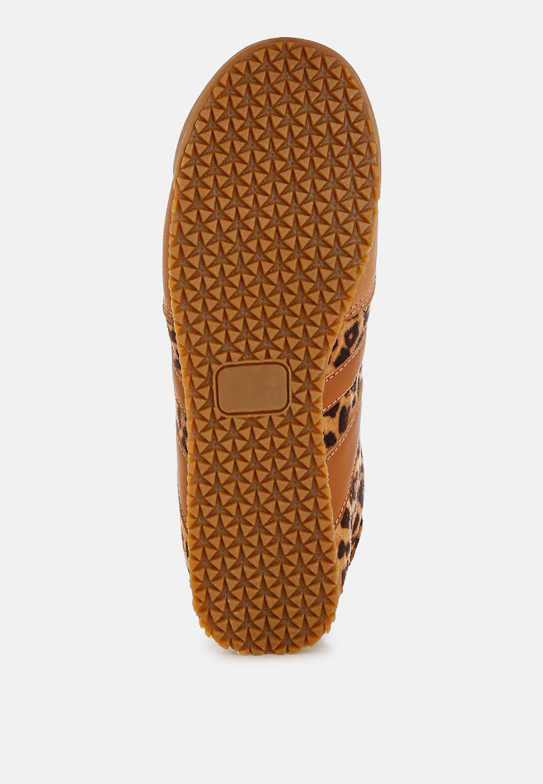 Panther Leopard Print Microfiber Sneakers-4