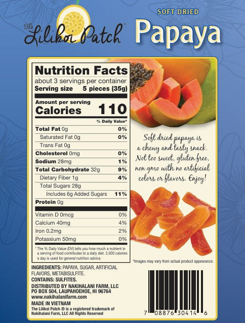Papaya Soft Dried Fruit 3.5oz-4