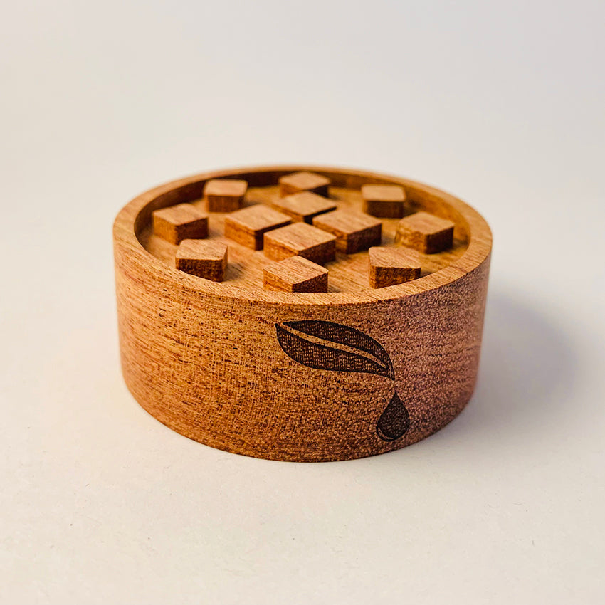 Wood essential oil diffuser in rosewood or black walnut for elegant home aromatherapy and decor