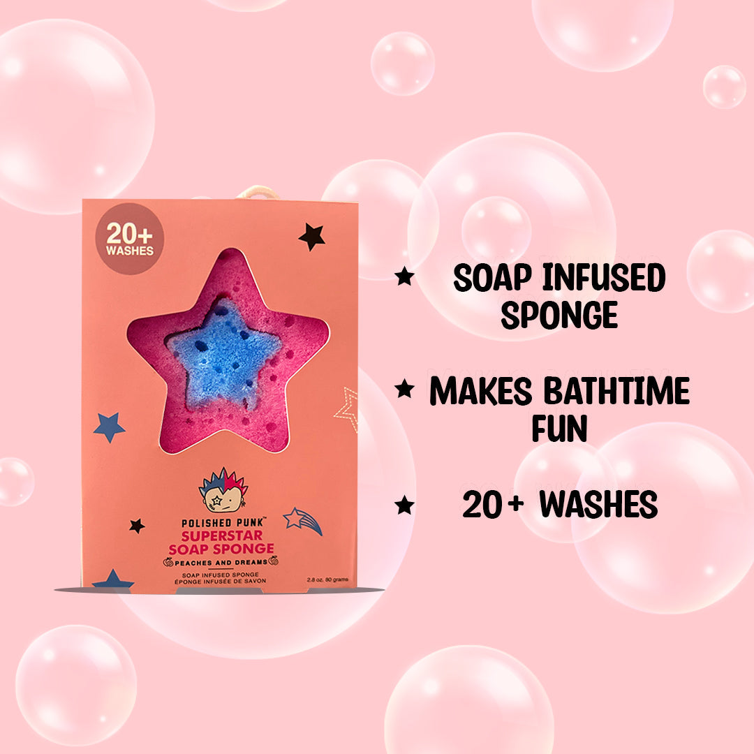 Superstar Soap Sponge in Peaches And Dreams-1