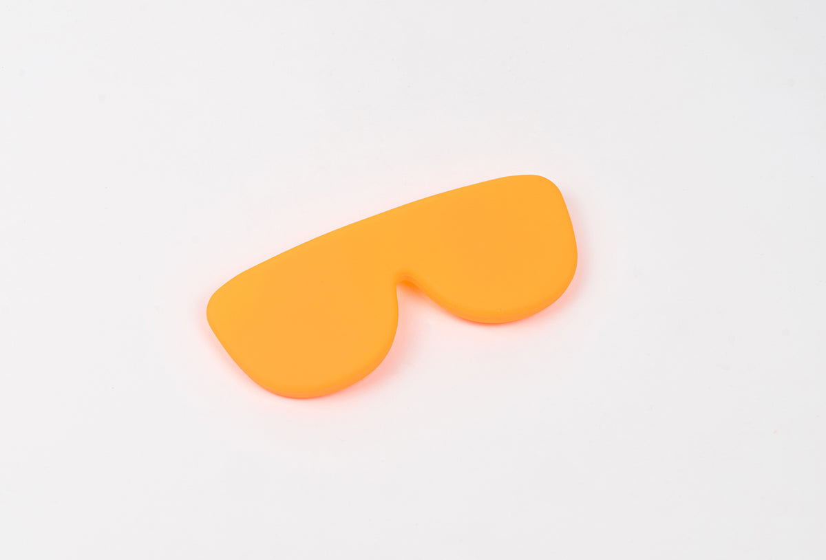 Funda de gafas de silicona flexible - Orange Peach-0