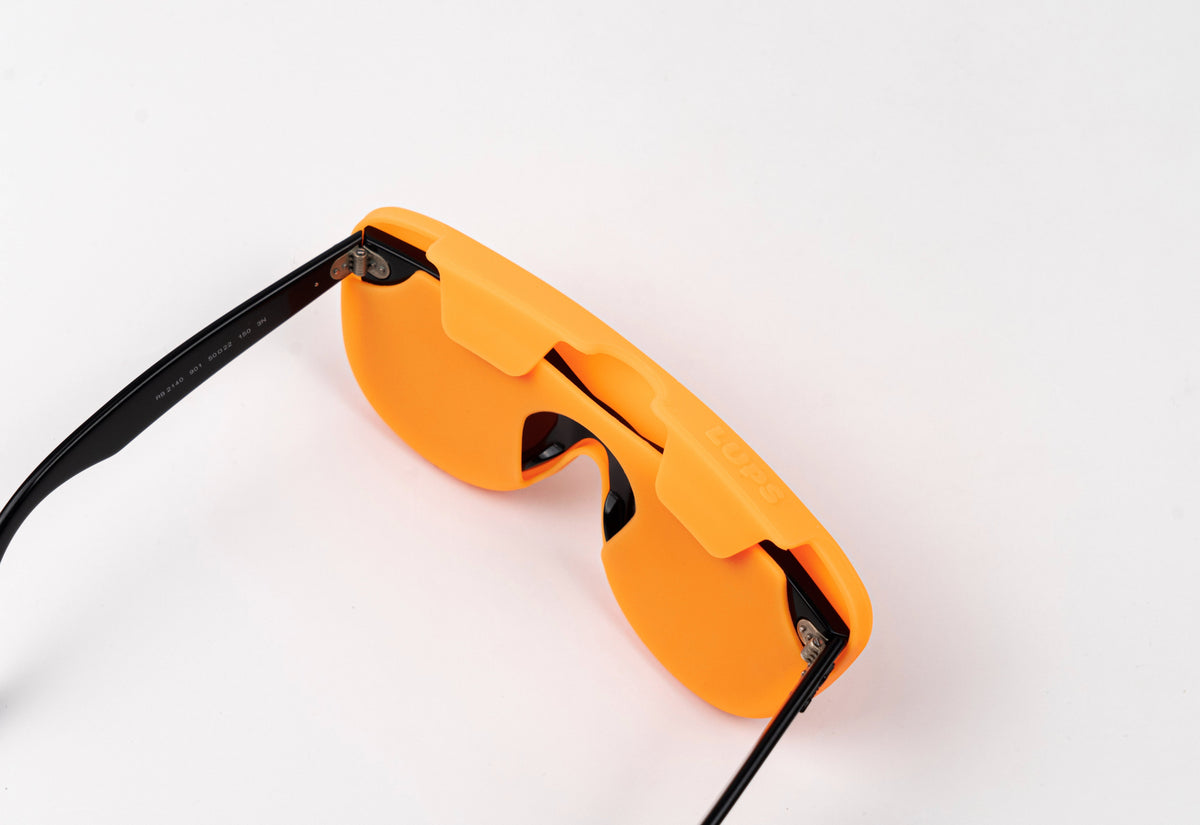 Funda de gafas de silicona flexible - Orange Peach-2