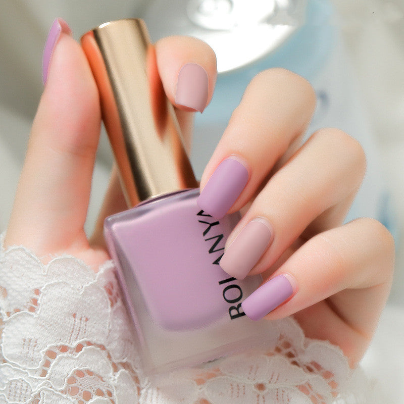 Peelable velvet matte nail polish bottle showing vibrant candy color for at-home manicures — view 2