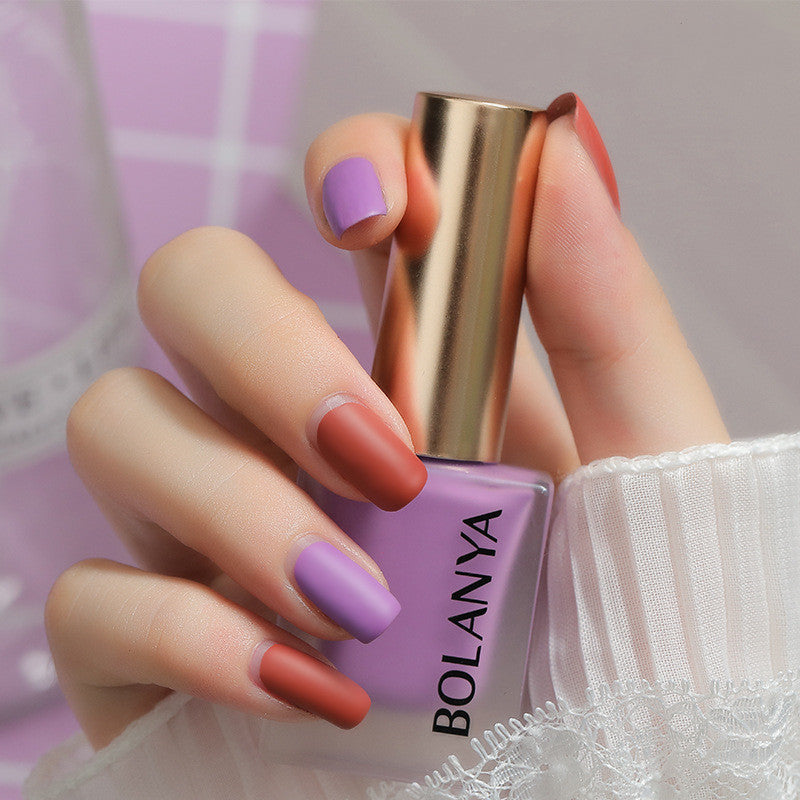 Peelable velvet matte nail polish bottle showing vibrant candy color for at-home manicures — view 3