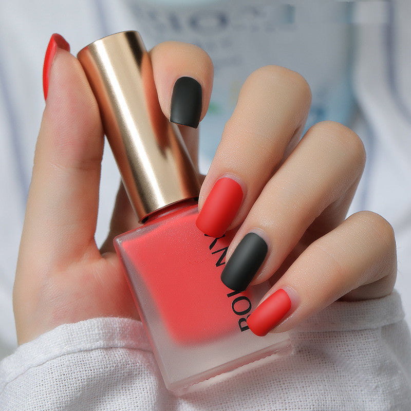 Peelable velvet matte nail polish bottle showing vibrant candy color for at-home manicures — view 4