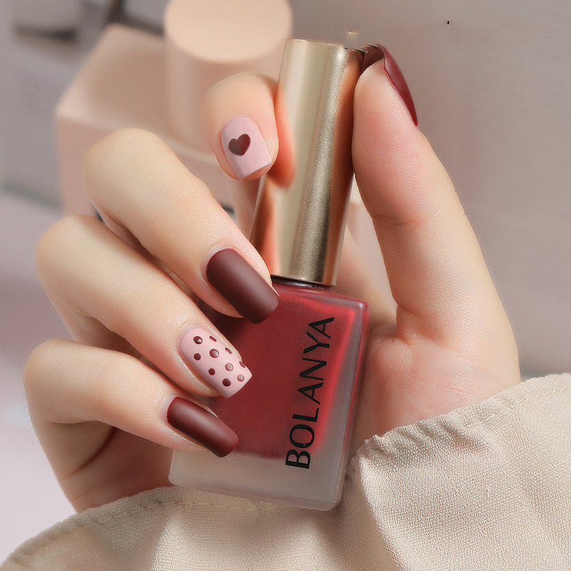 Peelable velvet matte nail polish bottle showing vibrant candy color for at-home manicures — view 5